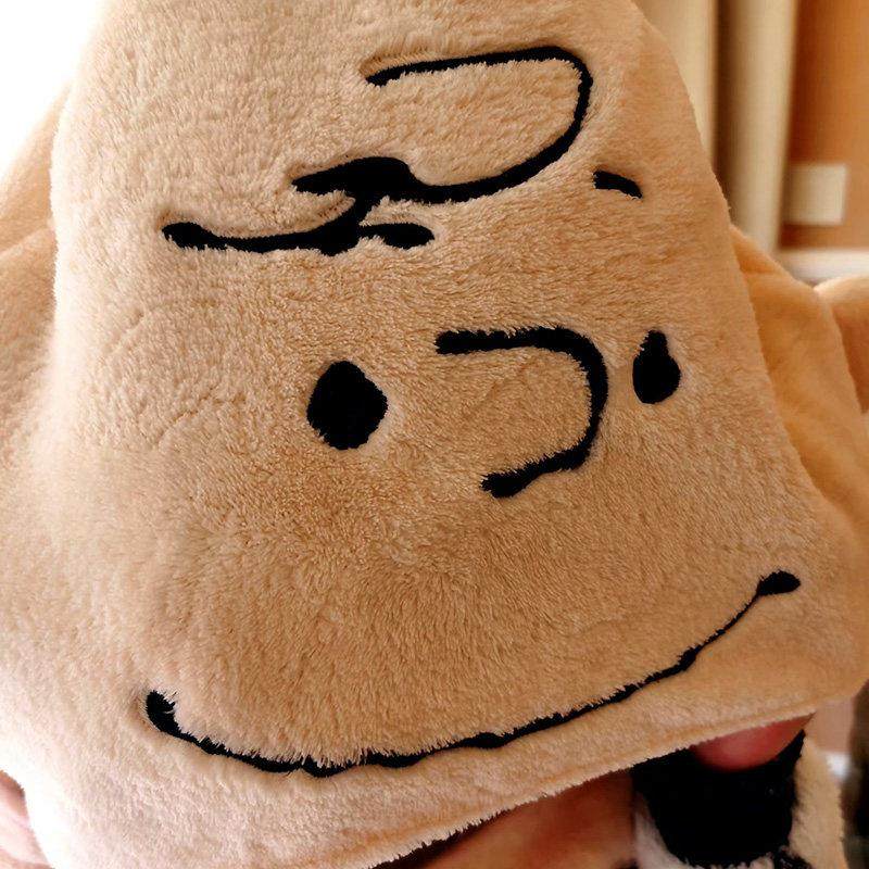 日系可爱卡通珊瑚绒史努小狗懒人披风披肩空调毯午睡盖毯毛毯子,淘宝优惠券,粉丝福利购,淘宝优惠卷