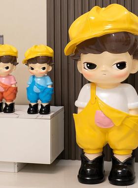 潮玩存钱罐2025新款家居客厅落地大摆件轻奢高档玄关童装店装饰品