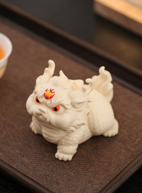 国潮瑞兽麒麟貔貅摆件创意招财镇宅神兽茶桌桌面装饰工艺礼品摆件