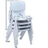 4 children's backrest chairs, thick stools, plastic household children's kindergarten plus tables and chairs 79044 baby chairs, stackable