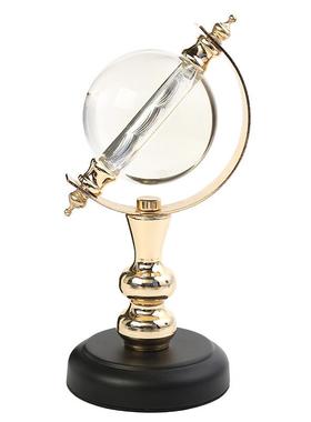 现代简约家居装饰品摆设欧式卧室酒柜办公室书房地球仪摆件水晶球