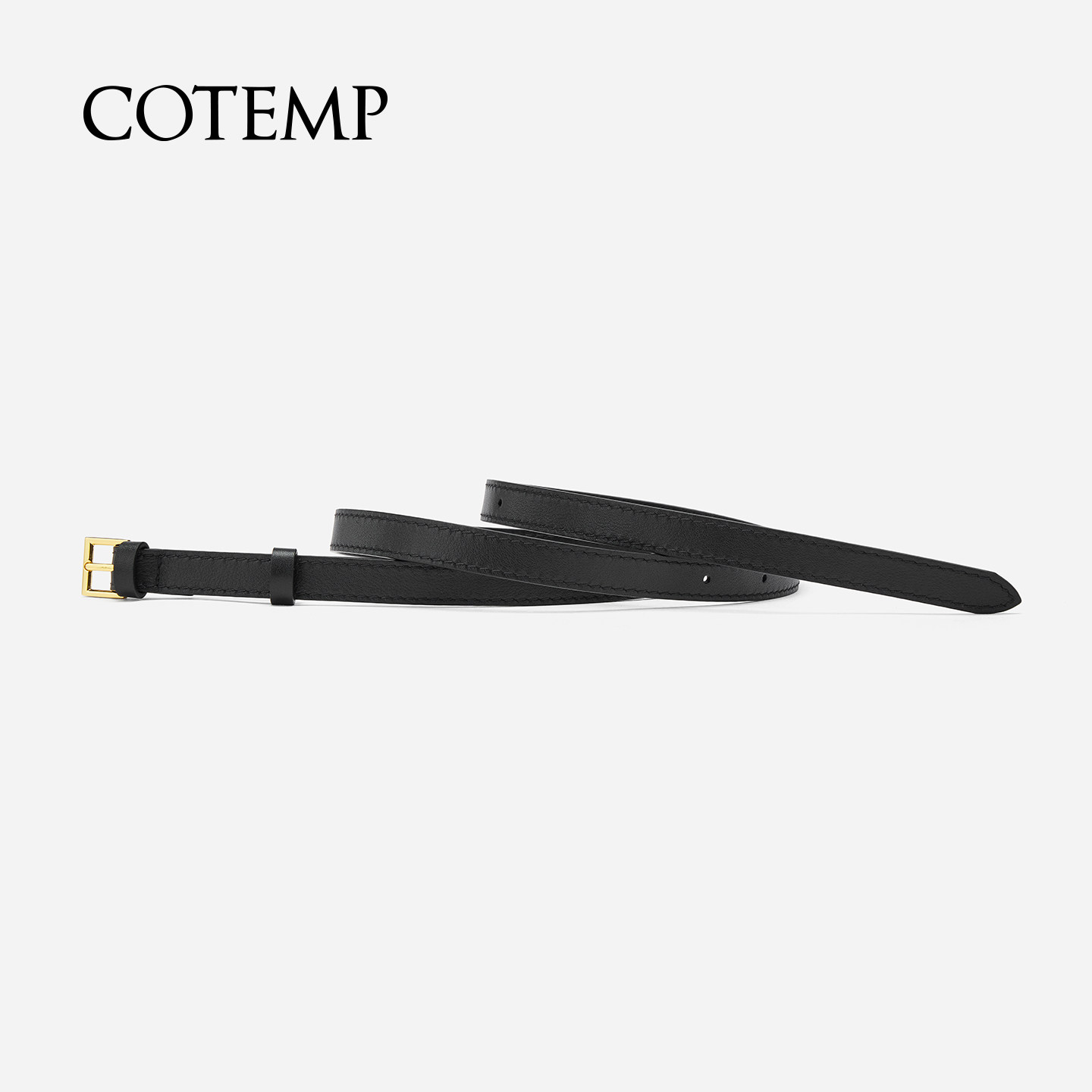 cotemp Haptico Slim Belt 26SS新款百搭金属针扣真皮细皮带