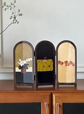 复古怀旧摆件客厅轻奢高档中古风玄关电视柜桌面装饰品高级感小众