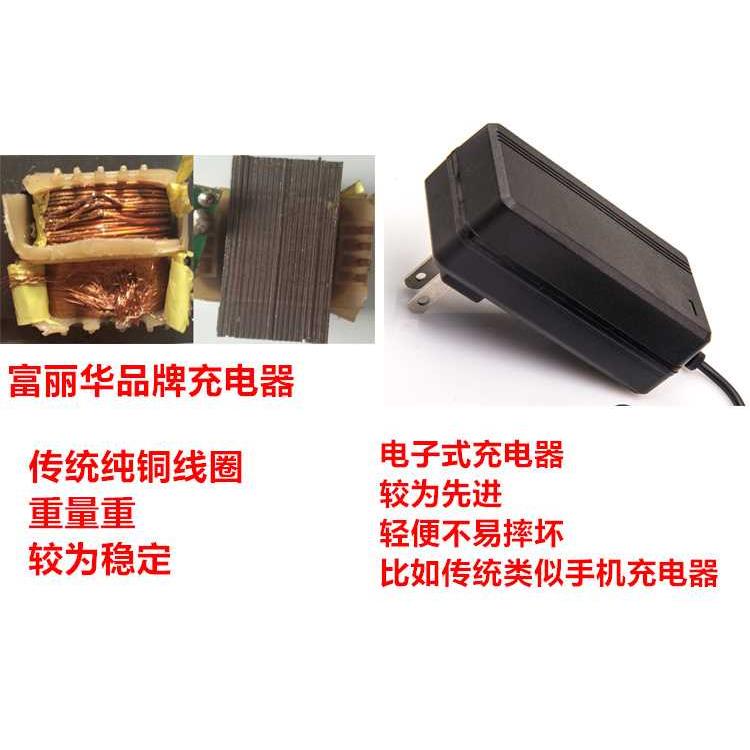 6V/12V通用带灯儿童电动车童车充电器配件宝汽车摩托三轮车充电器-图0