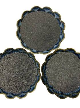 pc透水砖黑色金刚砂工艺品增重黑金沙喷砂除锈20-40目黑色金刚砂