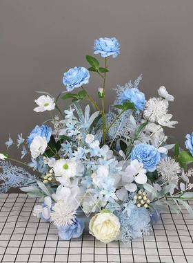 新款婚庆道具路引排花高端花艺婚庆路引T台路引路引花路引