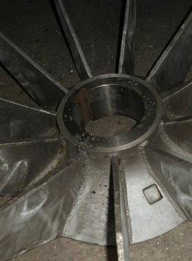 供应电机内外扇叶铝合金电机风扇叶电机配件电机金属内外风叶