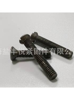 现货供应沉头一字槽螺栓沉头机螺钉平头六角螺母镀锌开槽螺丝