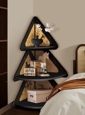 客转角柜诞树落厅地装饰摆件复床古头三角收纳柜墙角夹缝圣置F98T