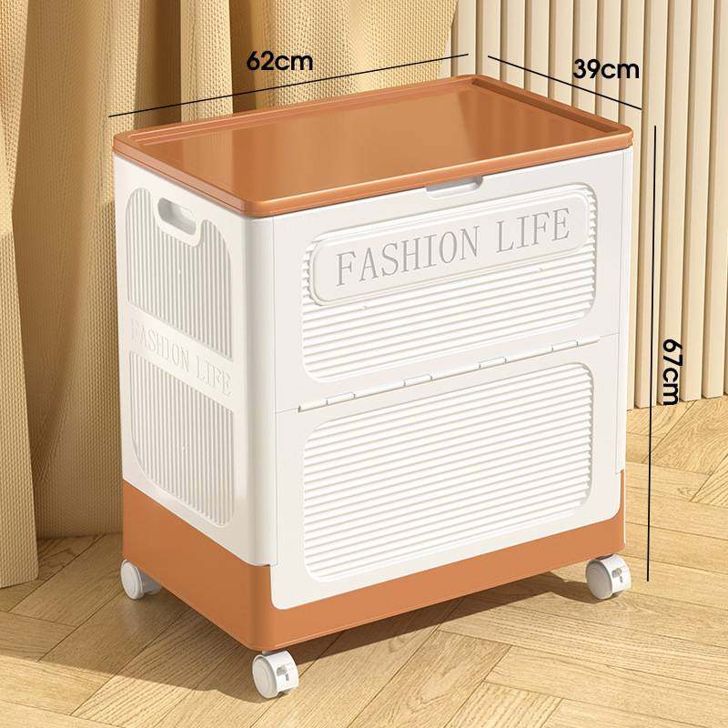 衣服收纳箱翻盖大容量家用带滑轮衣物整理箱被子玩具多功能储物柜,淘宝优惠券,粉丝福利购,淘宝优惠卷