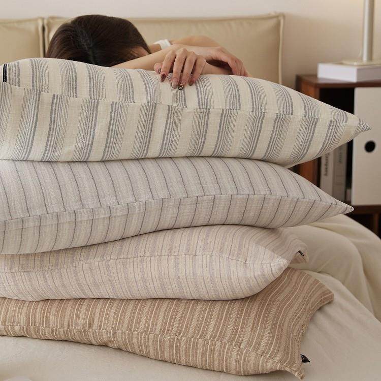 酥软透气双层纱c枕套一47对装纯棉全棉纱布枕头套1455528_4m单枕,淘宝优惠券,粉丝福利购,淘宝优惠卷