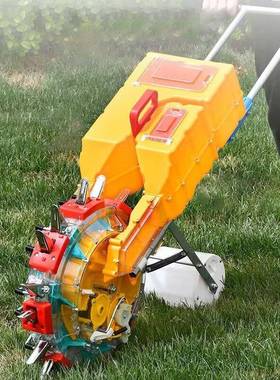 双8嘴播种施肥机蔬菜高粱豆类播种机点播器人力手推播种施肥机