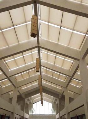 电动遮阳帘采光顶天棚帘FCS/FSS阳光房家用遮阳帘智能电动天篷帘