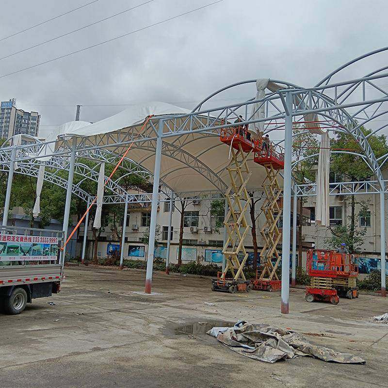 厂家供应学校篮球场棚户外篮球篷遮阳雨蓬大型室外体育馆防风顶篷,淘宝优惠券,粉丝福利购,淘宝优惠卷