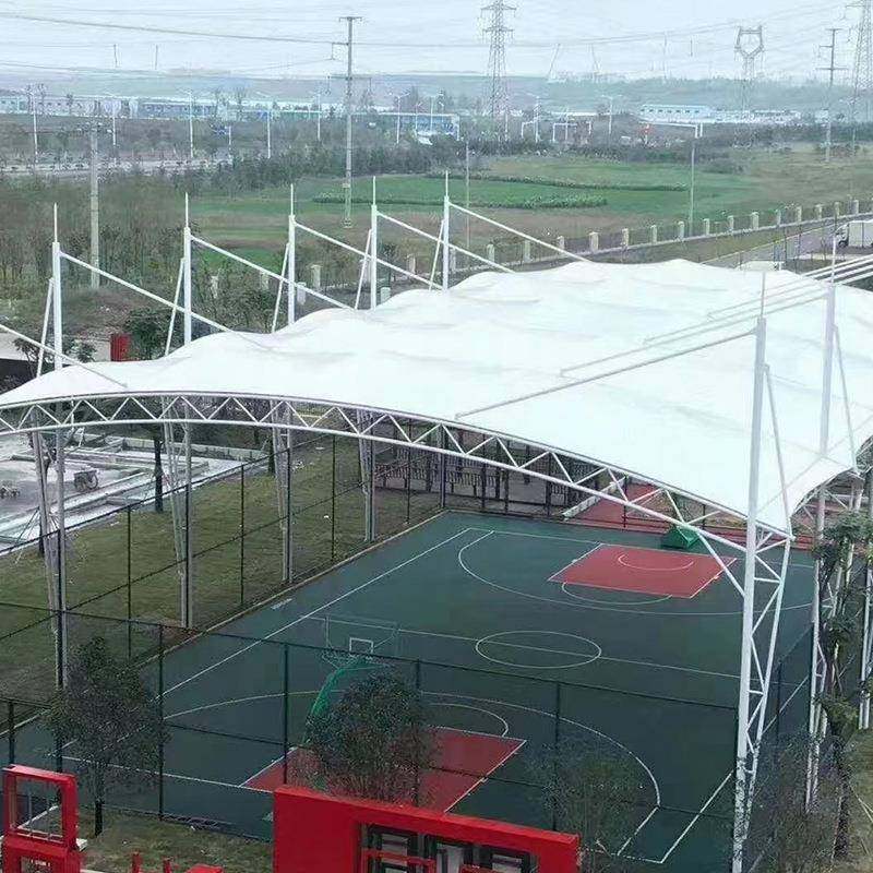 厂家供应学校篮球场棚户外篮球篷遮阳雨蓬大型室外体育馆防风顶篷,淘宝优惠券,粉丝福利购,淘宝优惠卷