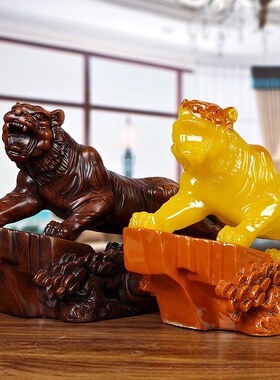 速发生肖老厅摆件开啸山河属虎招财客虎办公室老板桌装饰虎业礼品