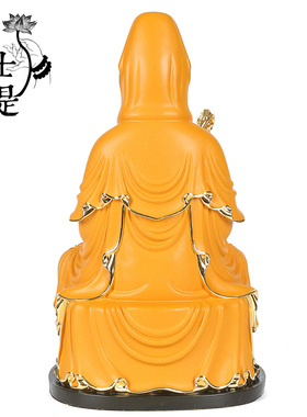 速发鎏金观世音菩萨纯铜供音佛像家摆观奉观音菩萨观用件