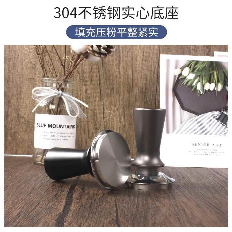 弹力压粉器51mm咖啡粉锤按压式布粉锤恒力压粉器58mm恒定压力粉锤-图2