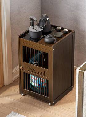 移动茶车家用小茶台茶水柜客厅茶几茶桌一体泡茶桌带轮茶桌茶盘