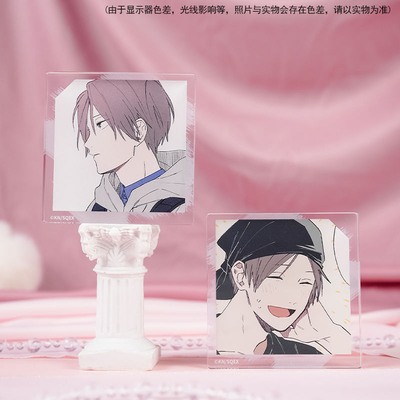 现货 谷子熊出品 呆萌酷男孩 亚克力麻将摆件周边 - 图2