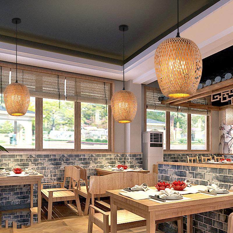 个性创意中式竹编吊灯饭店茶楼民宿餐厅火锅店日式竹艺灯笼吊灯具,淘宝优惠券,粉丝福利购,淘宝优惠卷