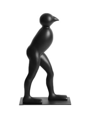 现代意式极简吸管人抽象人物概念型摆件茶室书房桌面家居装饰摆件