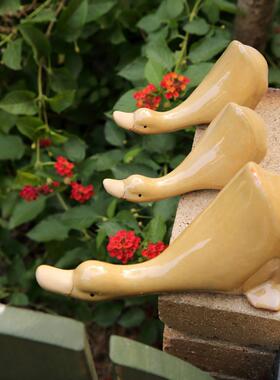 别墅园林庭院假山水池动物工艺品斯堪的纳维亚超级Q陶瓷鸭饰品