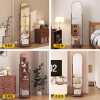 Perforated board full-length mirror dressing floor mirror home bedroom retro one-piece mirror fitting mirror removable