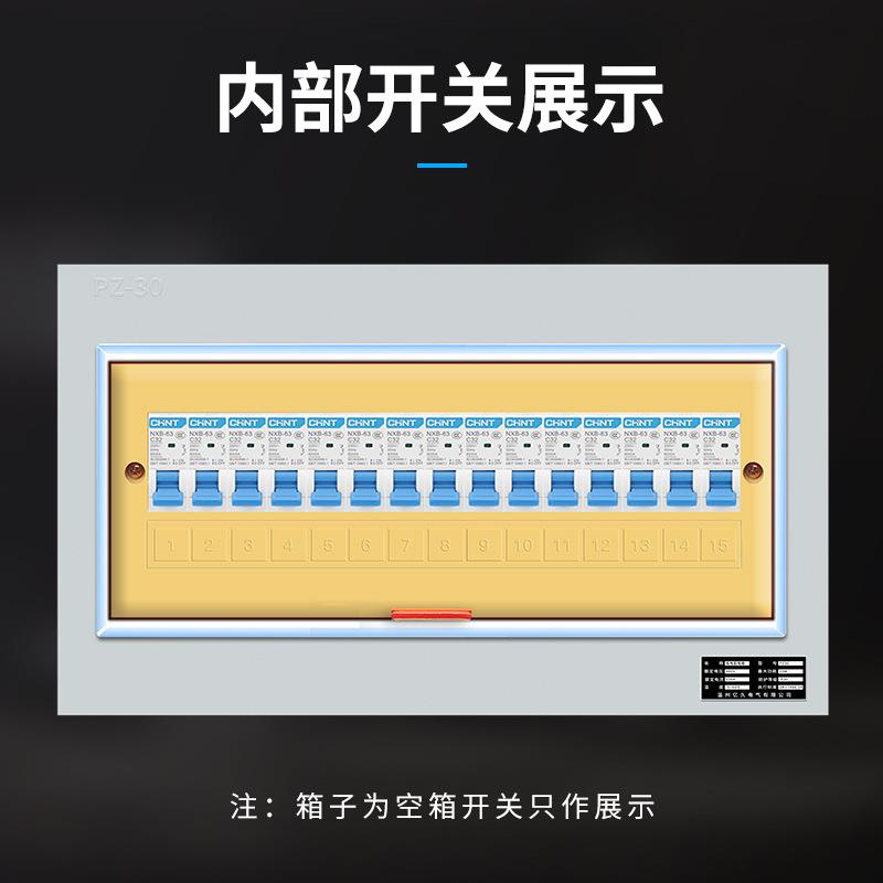 大型明装PZ30 40位强电箱家用回路空开盒工厂用开关盒室内配电箱 - 图2