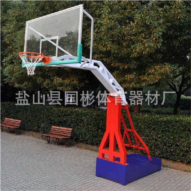 户外篮球架标准成人可移动室外比赛篮球架仿液压室内外家用篮球架 - 图1