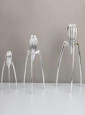 创意八爪章鱼摆件现代简约金银色外星人摆件样板房间客厅软装饰品