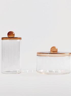 一匚 现代样板间玻璃水杯摆件 售楼处茶几轻奢简约装饰艺术品摆设