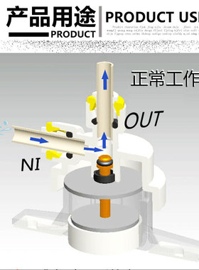 防漏水小卫士2分漏水保护器纯净水机器切断水源开关断水源快插口