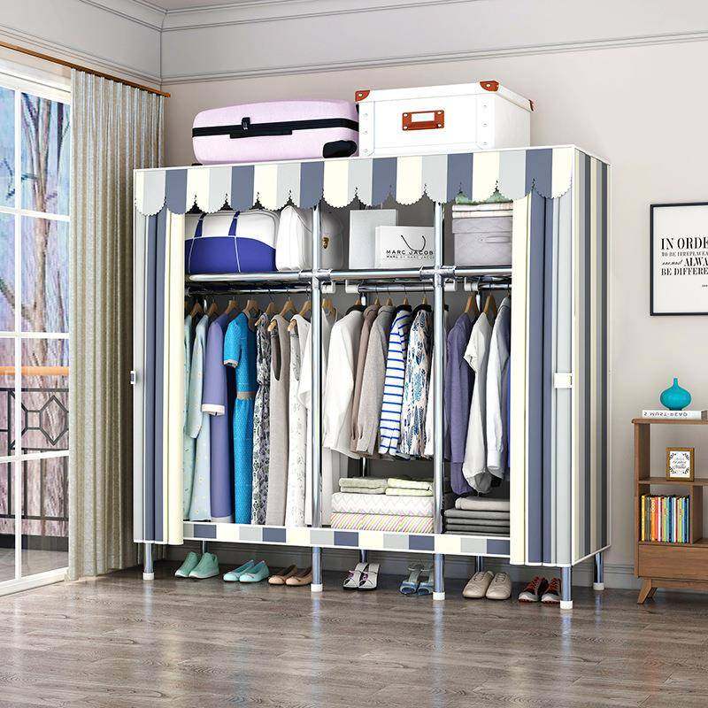 简易衣加粗2RMR3合金口布衣柜经济组装收纳接柜橱整理衣（3）,淘宝优惠券,粉丝福利购,淘宝优惠卷