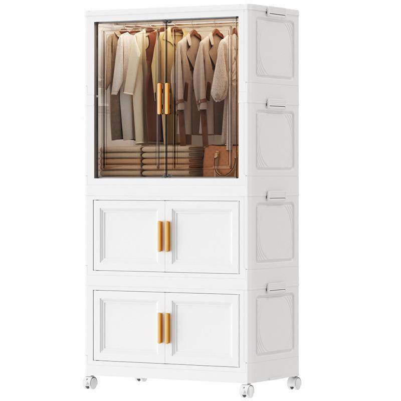 折叠具式收纳柜挂衣子玩式双开门衣服杂M物组合柜整理储物PP箱柜,淘宝优惠券,粉丝福利购,淘宝优惠卷