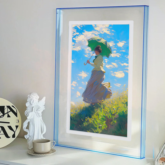 Pintura acrylic photo frame Xiaoxian screen matching digital photo frame electronic photo album solid wood aluminum alloy outer photo frame