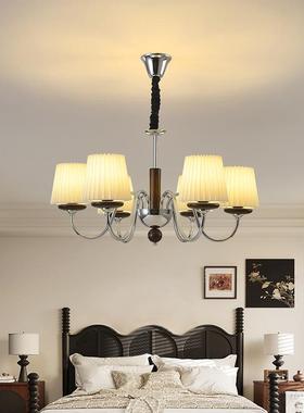 新款高端大气中古风中式复古美式客厅别墅实木餐厅主卧室书房吊灯