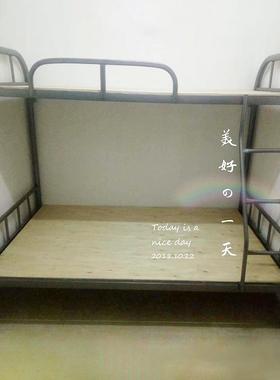 现代简约宿舍高低子母床上下铺床双层铁架床学生学校子母床