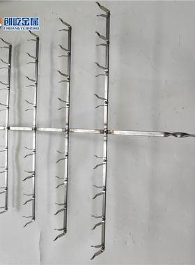 网板对装挂具弹片镀锌焊接钢网冲压网260x500网盘2排x7个CY264