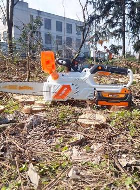 大力神12寸电锯伐木锯家用多功能电链锯大功率轻便型手持锯木工锯