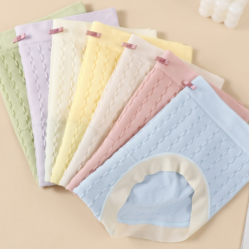 优棉拾光8条装内裤女士无痕薄款透气三角裤