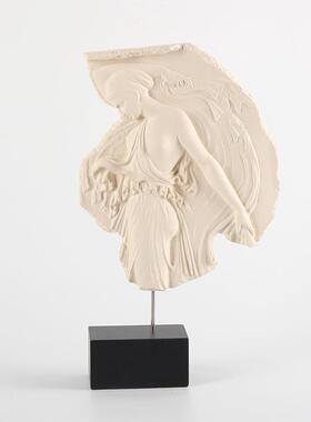 北欧维纳斯神话人物雕塑摆件样板房酒店复古艺术平面女神浮雕饰品