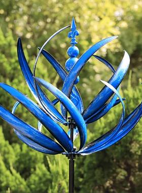 新品HarlowWindSpinnerRotator哈洛风旋转器铁艺风车园艺地插