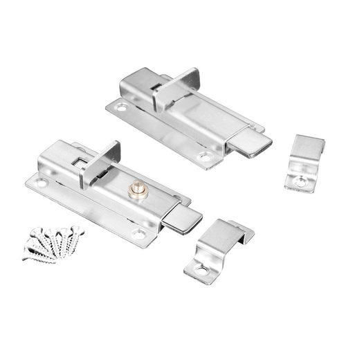 加厚不锈钢自动弹簧插销锁扣门锁门闩卫生间木门防盗门销门栓门扣 - 图3