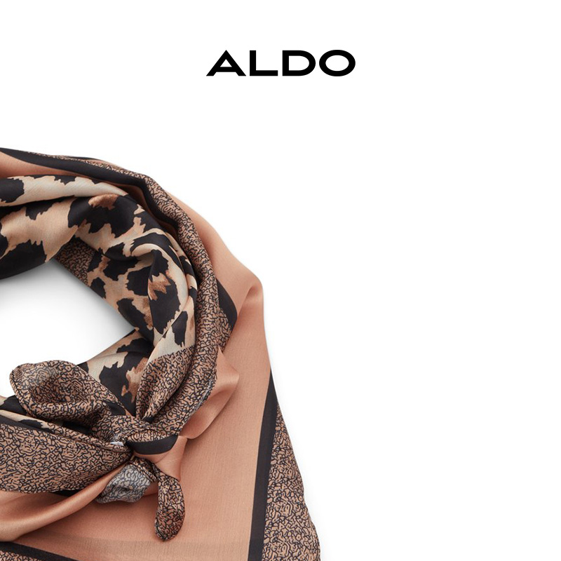 ALDO褐色百搭围巾女薄款披肩护颈欧美时尚气质AAMF24A61 - 图3