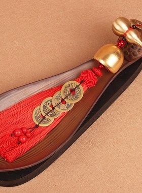 速发五钱厨房西北角汽车挂件车内入饰挂门上吊户铜铃化铛二黑铜葫