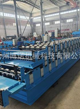 全自动三层彩钢压瓦机非洲水波纹梯形压瓦机