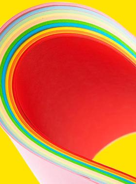 彩色复印纸A4彩纸折纸80g打印纸a4粉色广告图文大红色荧