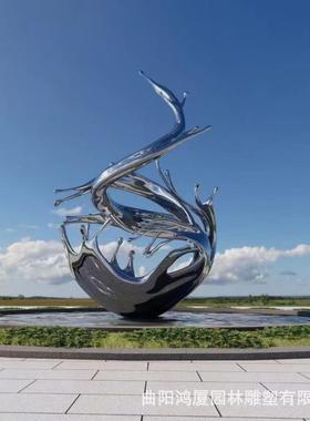 户外大型不锈钢廊架凉亭雕塑金属钢结构异形长廊园林景观摆件