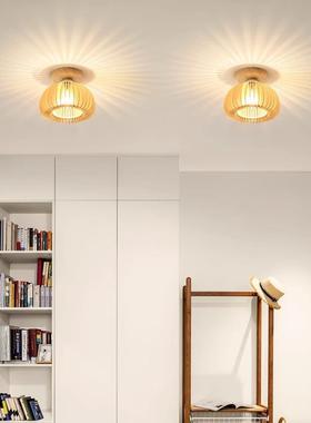 南瓜过道灯吸顶灯现代简约衣帽间玄关走廊阳台灯入户门厅日式灯具